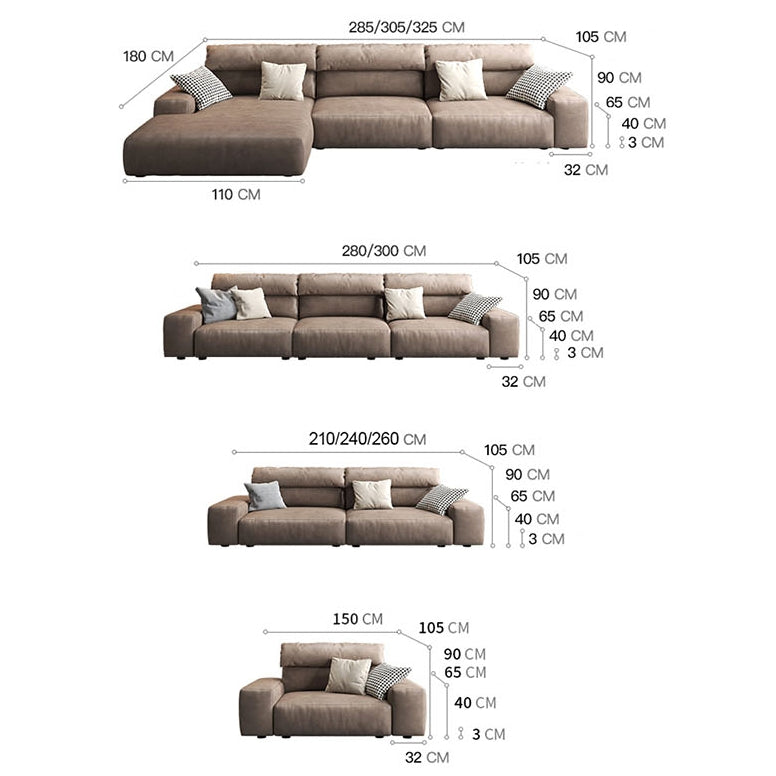Montgomery Three Seater / Four Seater Corner Sofa, Leathaire