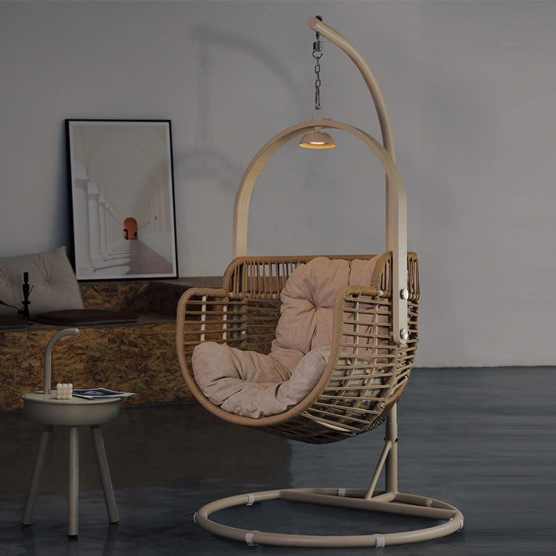Galilea Rattan Garden Hanging Egg Chair with Stand, Indoor / Outdoor Furniture