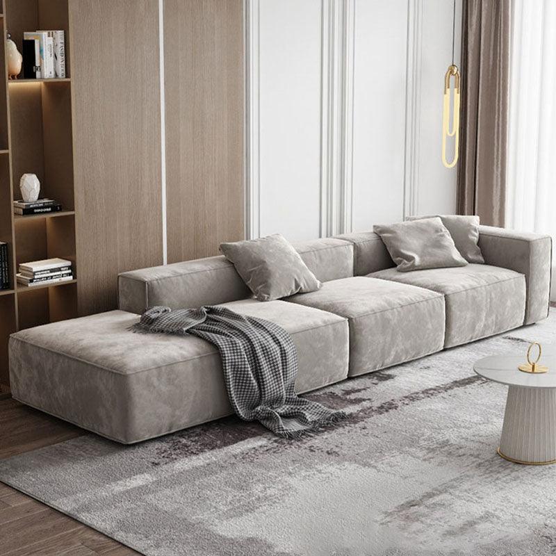 Yetta Three Seater, Four Seater Sofa, Corner Sofa, Grey Velvet