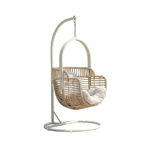 Galilea Rattan Garden Hanging Egg Chair with Stand, Indoor / Outdoor Furniture