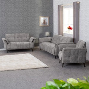 Amilfi 2 seater grey fabric