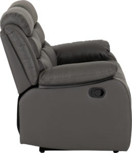 Roma 3+2 Recliner suite-Grey faux leather