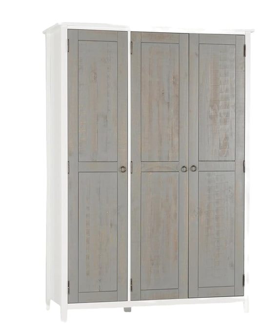 Vermont 3 Door Wardrobe White/Grey