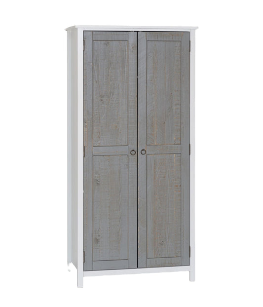 Vermont 2 Door Wardrobe White/Grey