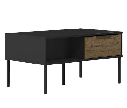Madrid Coffee Table Black/Acacia Effect