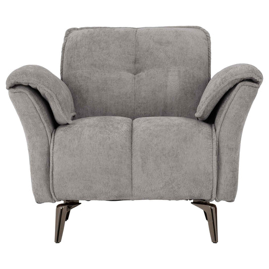 Amalfi 1 Seater Grey Fabric