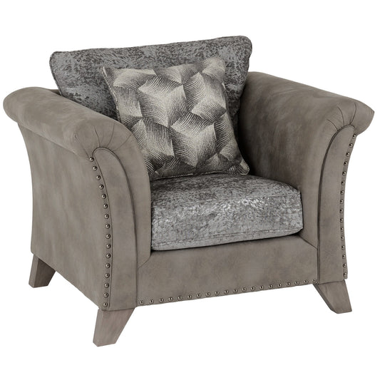 Grace Chair-Silver Grey Fabric