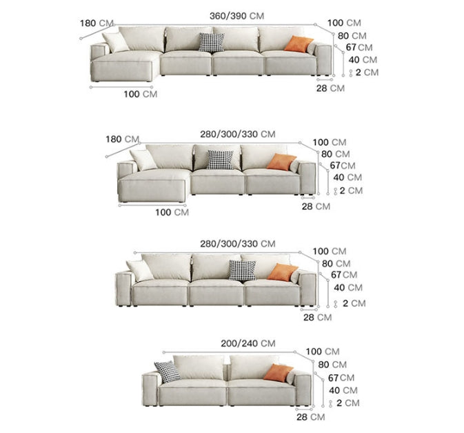 R67 Anselm Four Seater, Five Seater Sofa, Corner Sofa, Leathaire