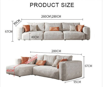 Samona Three Seater Sofa, Modular Sofa, Leathaire