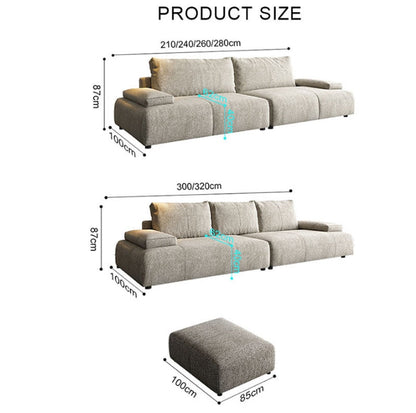 Hank L10 Four Seater Sofa, Linen