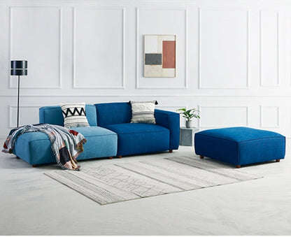 Chul Two Seater Sofa, Modular Sofa, Blue