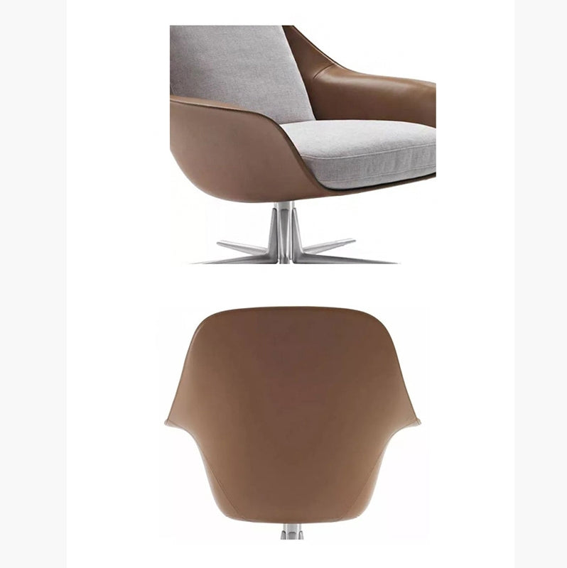 Herton Lounge Chair And Ottoman, Swivel Armchair