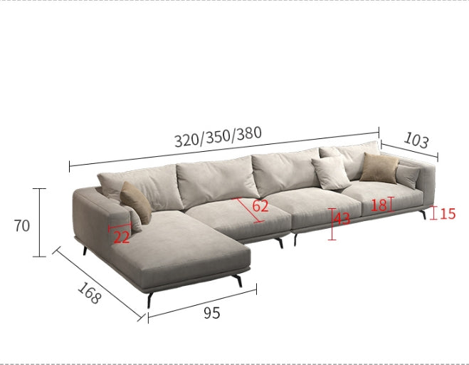 NR23 Two/Three Seater Sofa, Leathaire