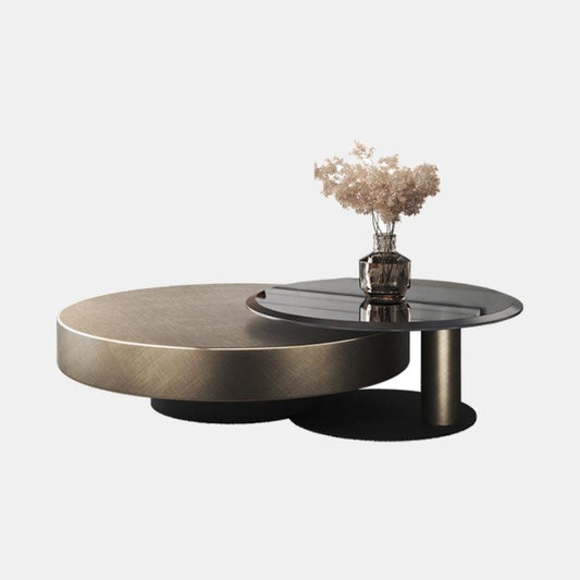 Gold Nesting Coffee Table, Gold 100cm/65cm For Display With Dents On Top