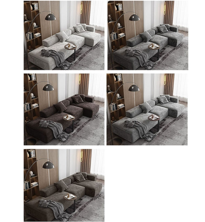 Yetta Three Seater, Four Seater Sofa, Corner Sofa, Grey Velvet