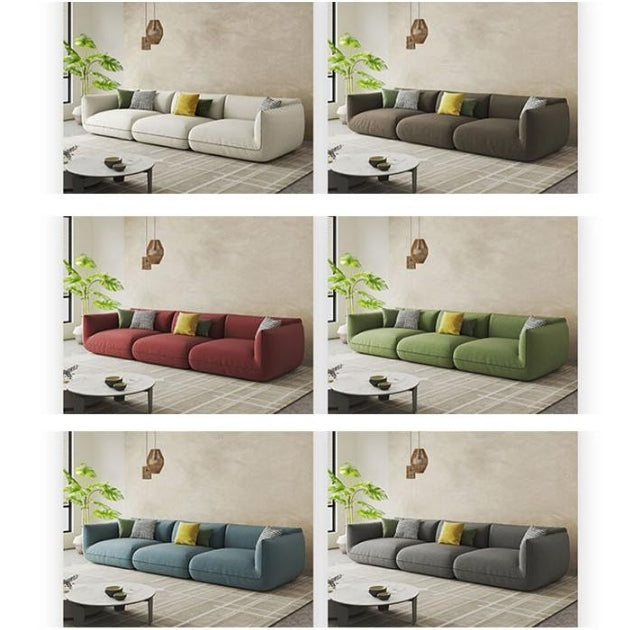 TOFU Agnes Three Seater Sofa, Modular Sofa, Suede