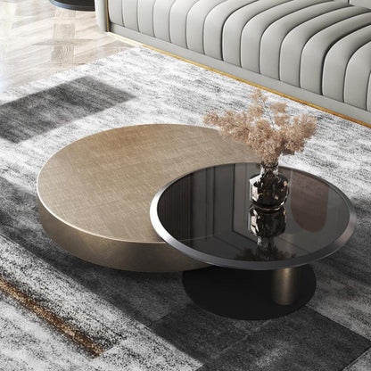 Gold Nesting Coffee Table, Gold 100cm/65cm For Display With Dents On Top