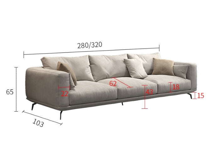 NR23 Two/Three Seater Sofa, Leathaire