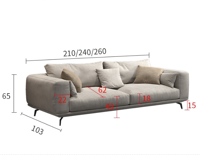 NR23 Two/Three Seater Sofa, Leathaire