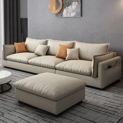 Amos Three Seater Sofa Corner, Leathaire