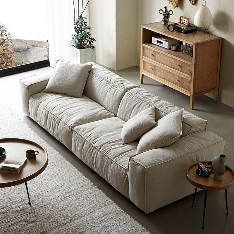 Jerome Three Seater Sofa, Modular Sofa, Cotton Linen