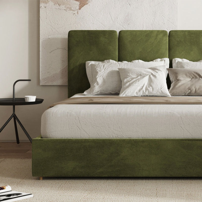 Laura King Size Bed, Velvet