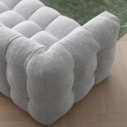 Zobah Two Seater, Three Seater Sofa, Grey Boucle