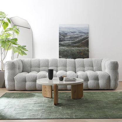 Zobah Two Seater, Three Seater Sofa, Grey Boucle