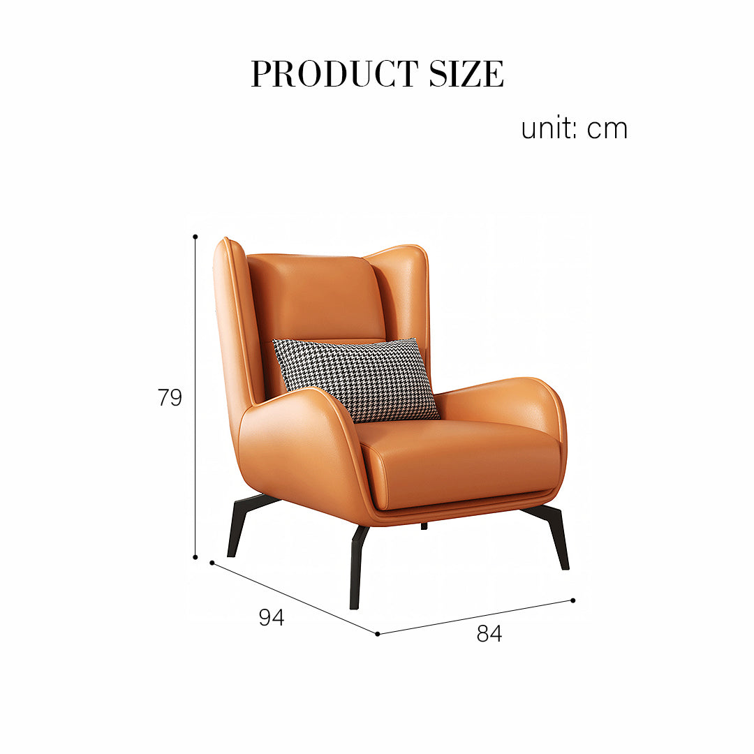 Adebayo Tige Accent Lounge Chair With Footstool