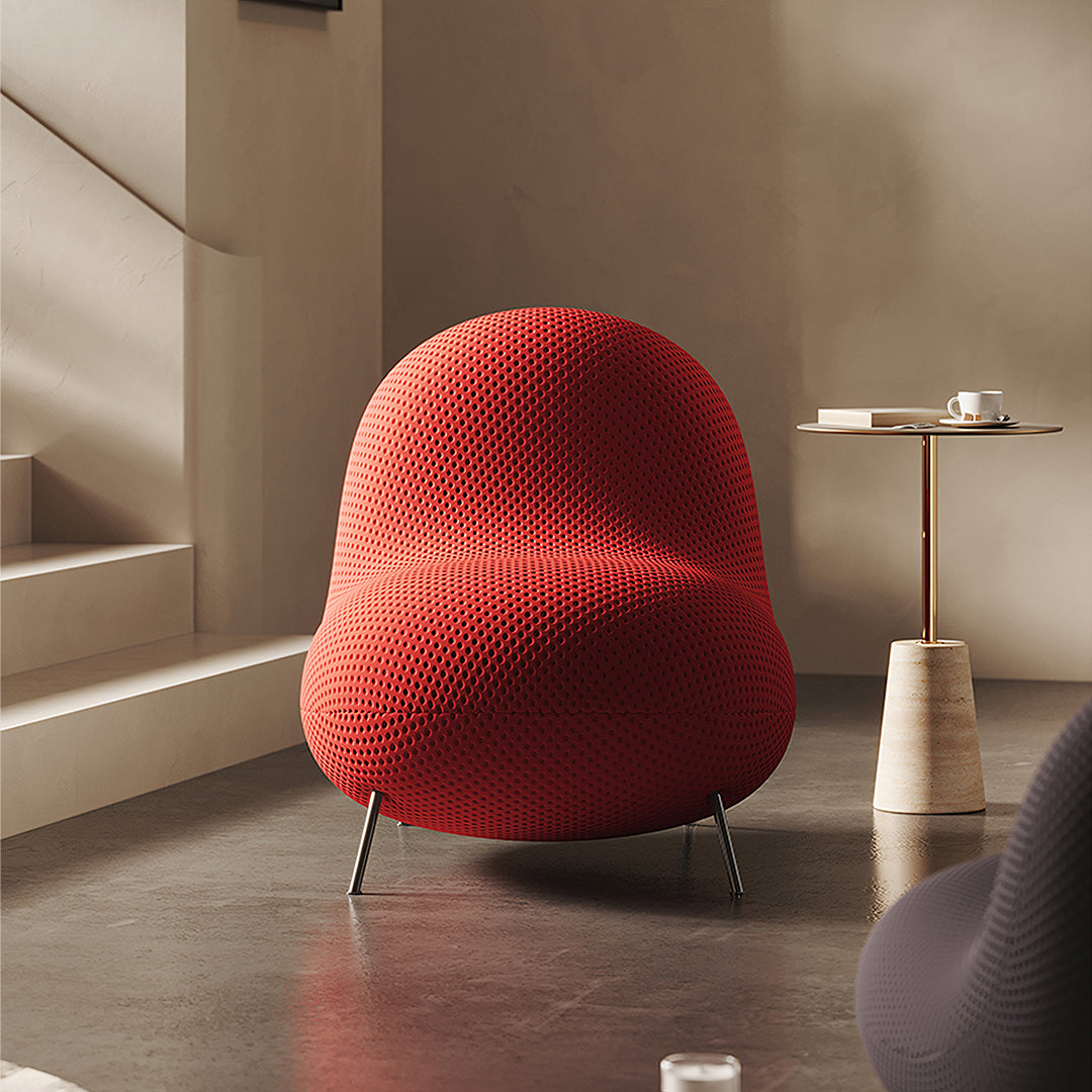 Cruz Baba Easy Chair, Lounge Chair, Red