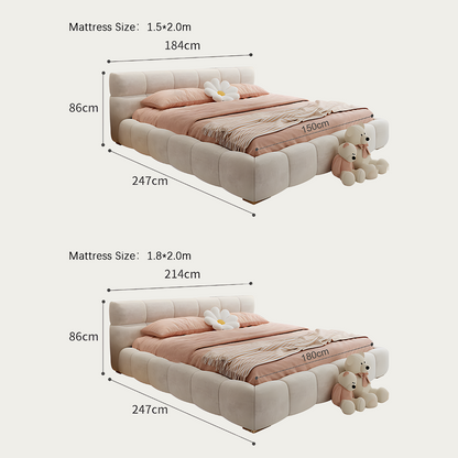 Mamie King Size Bed, More Sizes, Velvet With Storage, Gaslift