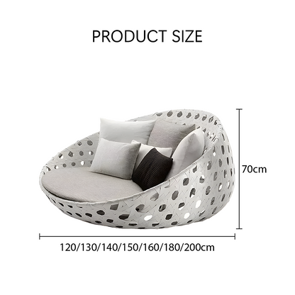 Elysia Rattan Round Outdoor Daybed