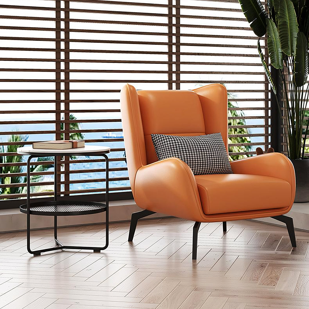Adebayo Tige Accent Lounge Chair With Footstool