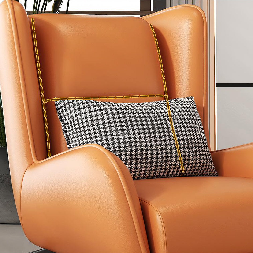 Adebayo Tige Accent Lounge Chair With Footstool