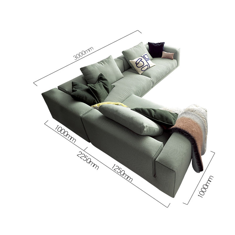 Goswell Two Seater, Three Seater Corner Sofa, Green