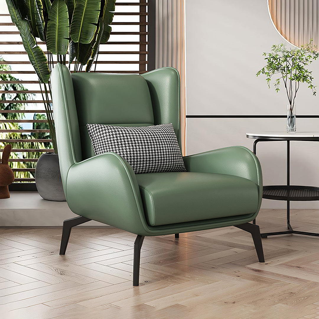 Adebayo Tige Accent Lounge Chair With Footstool