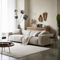Jerome Three Seater Sofa, Modular Sofa, Cotton Linen