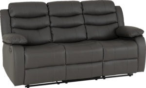 Roma 3+2 Recliner suite-Grey faux leather