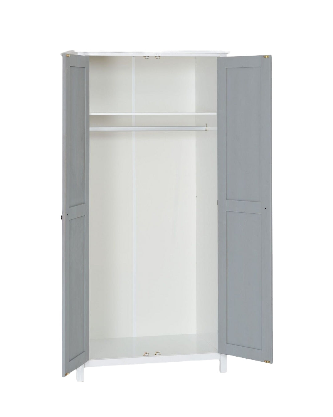 Vermont 2 Door Wardrobe White/Grey
