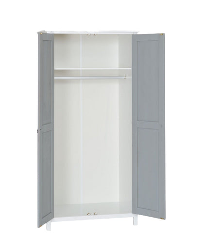 Vermont 2 Door Wardrobe White/Grey