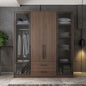 Sanders Wardrobe, Wooden & Black