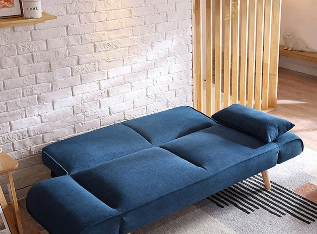 Ferreira Foldable Sofa Bed, Blue