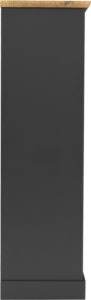 Toledo 3 door wardrobe-Grey/Oak effect