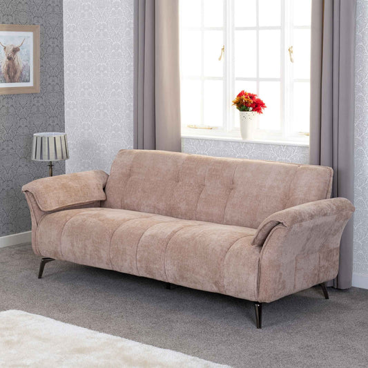 Amilfi 3 Seater-Champagne fabric