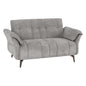Amilfi 2 seater grey fabric