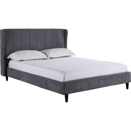 Amelia 4"6 Bed Dark Grey Fabric