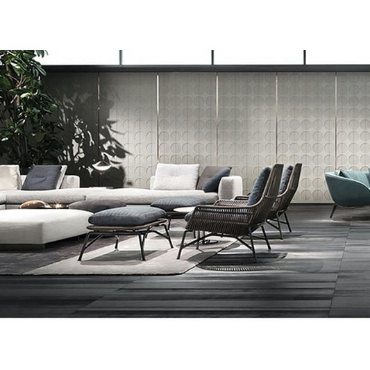 Annikki Rattan Armchair and Footstool, Outdoor Chair