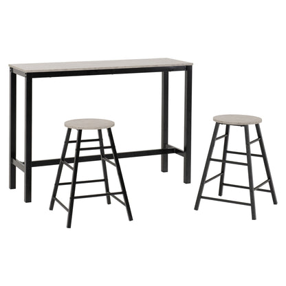 Athens breakfast bar set concrete effect