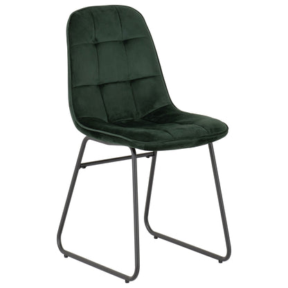 Athens Concrete Effect Rectangular Dining set with Emerald Green  Lukas Chairs