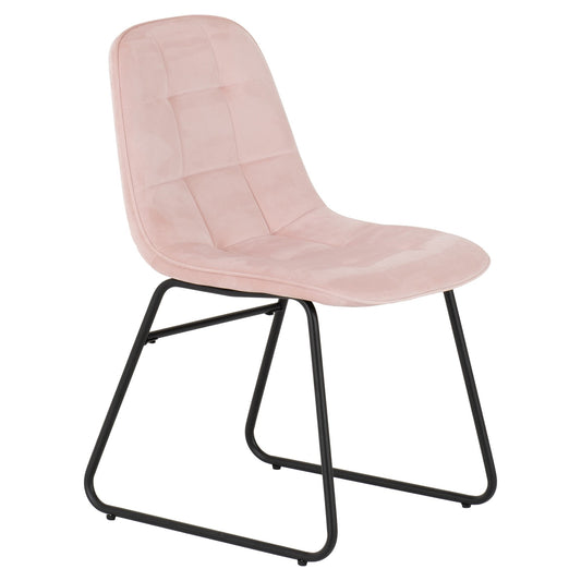 Athens rectangular dining set with pink lukas chairs